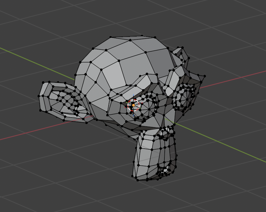 Anatomie van een 3D Mesh met vertices, edges en faces